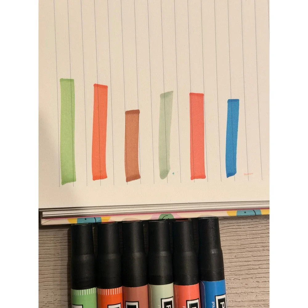 Prismacolor Premier Double Ended Art Markers 6 Piece Set Green Red Blue Brown